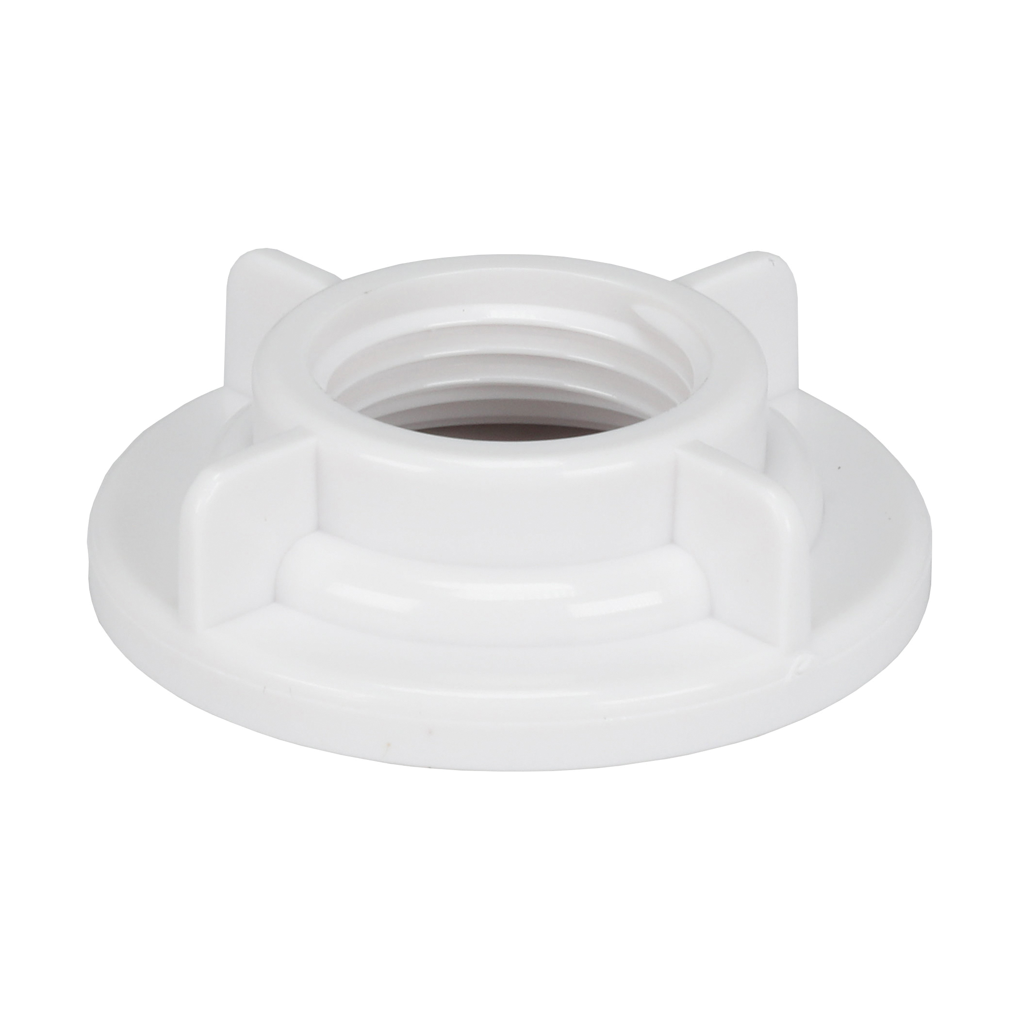 80990 Faucet Shank Locknut, Universal, Plastic, White