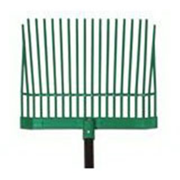 76218 Manure/Bedding Fork, Round Tine, Polycarbonate Tine, Wood Handle, Straight Handle, 52 in L Handle