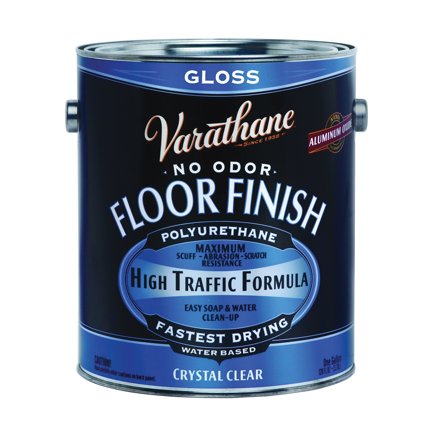 230031 Waterbased Polyurethane, Crystal Clear, Gloss, Liquid, 1 gal, Can