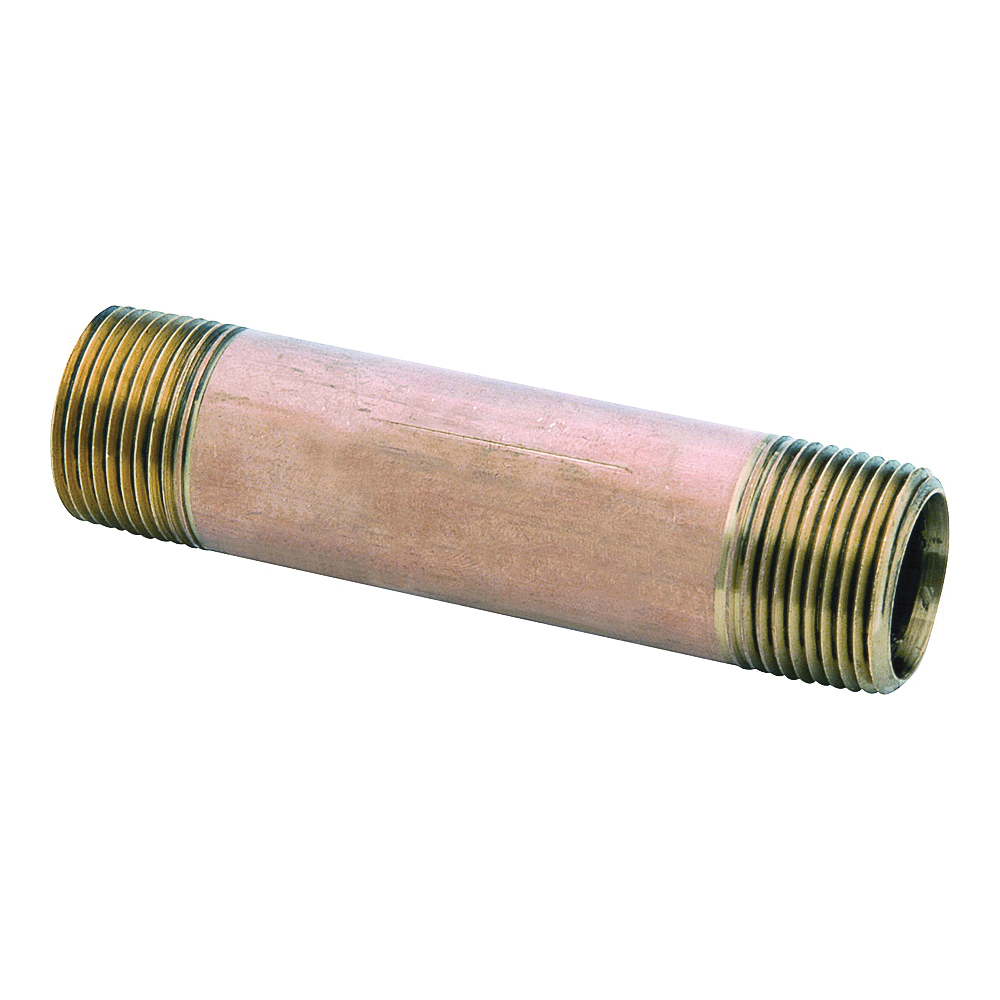 38300-0425 Pipe Nipple, 1/4 in, NPT, Brass, 870 psi Pressure, 2-1/2 in L