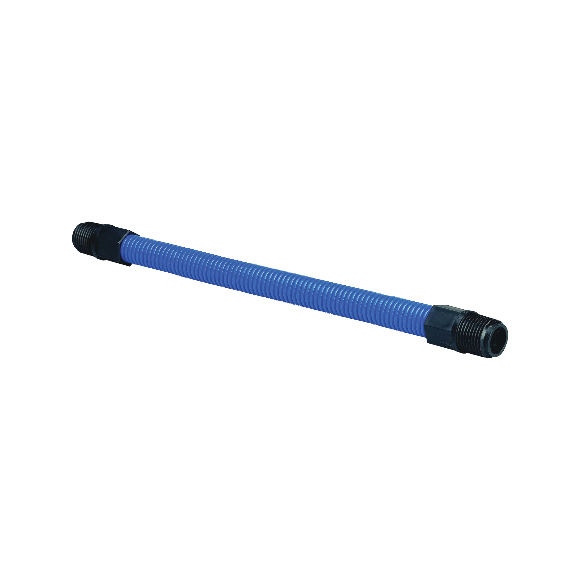 37320 Multi-Flex Riser, 1/2 in Connection, 12 in L, MNPT, Polyethylene, Blue
