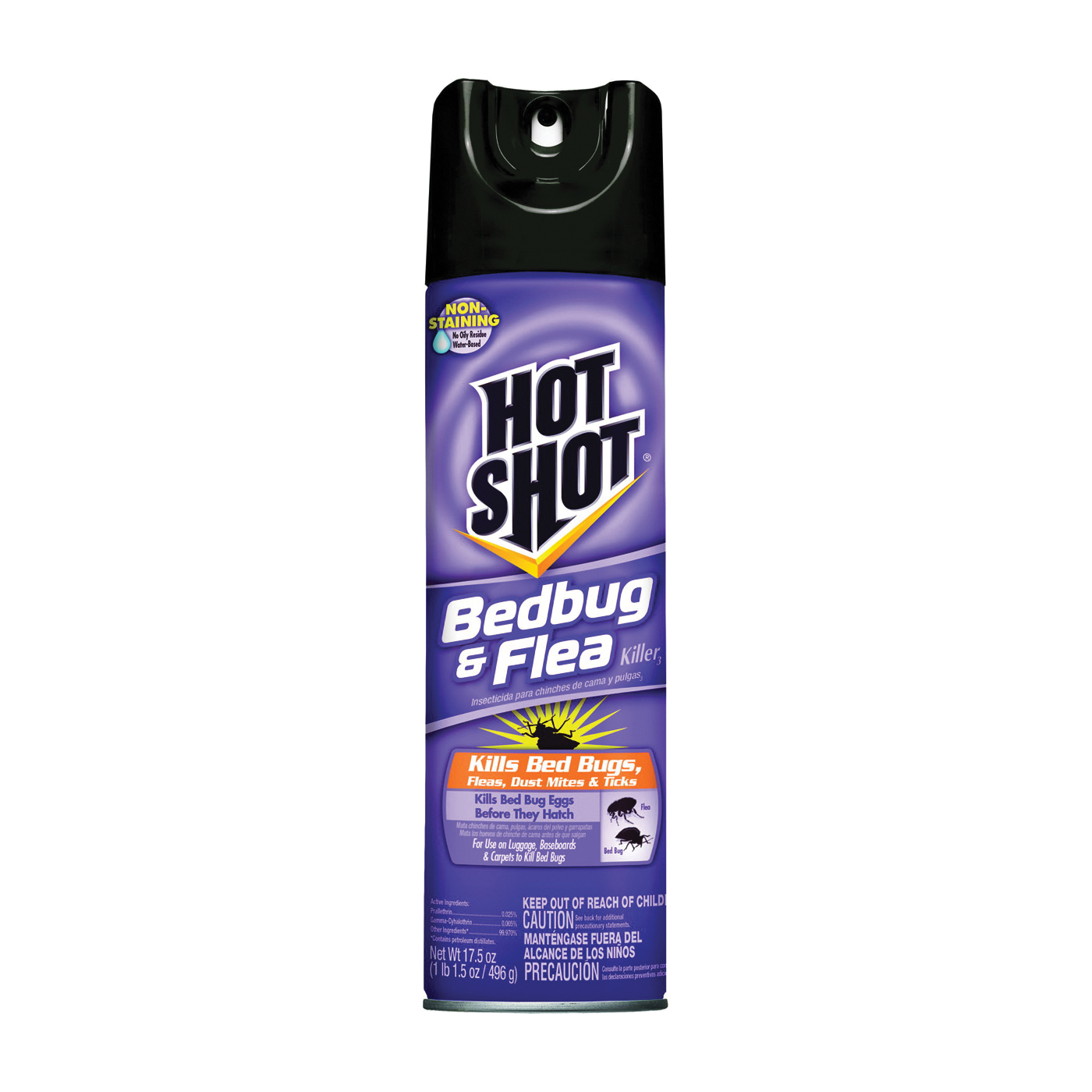 HG-96440 Bed Bug and Flea Killer, Liquid, Spray Application, 17.5 Can