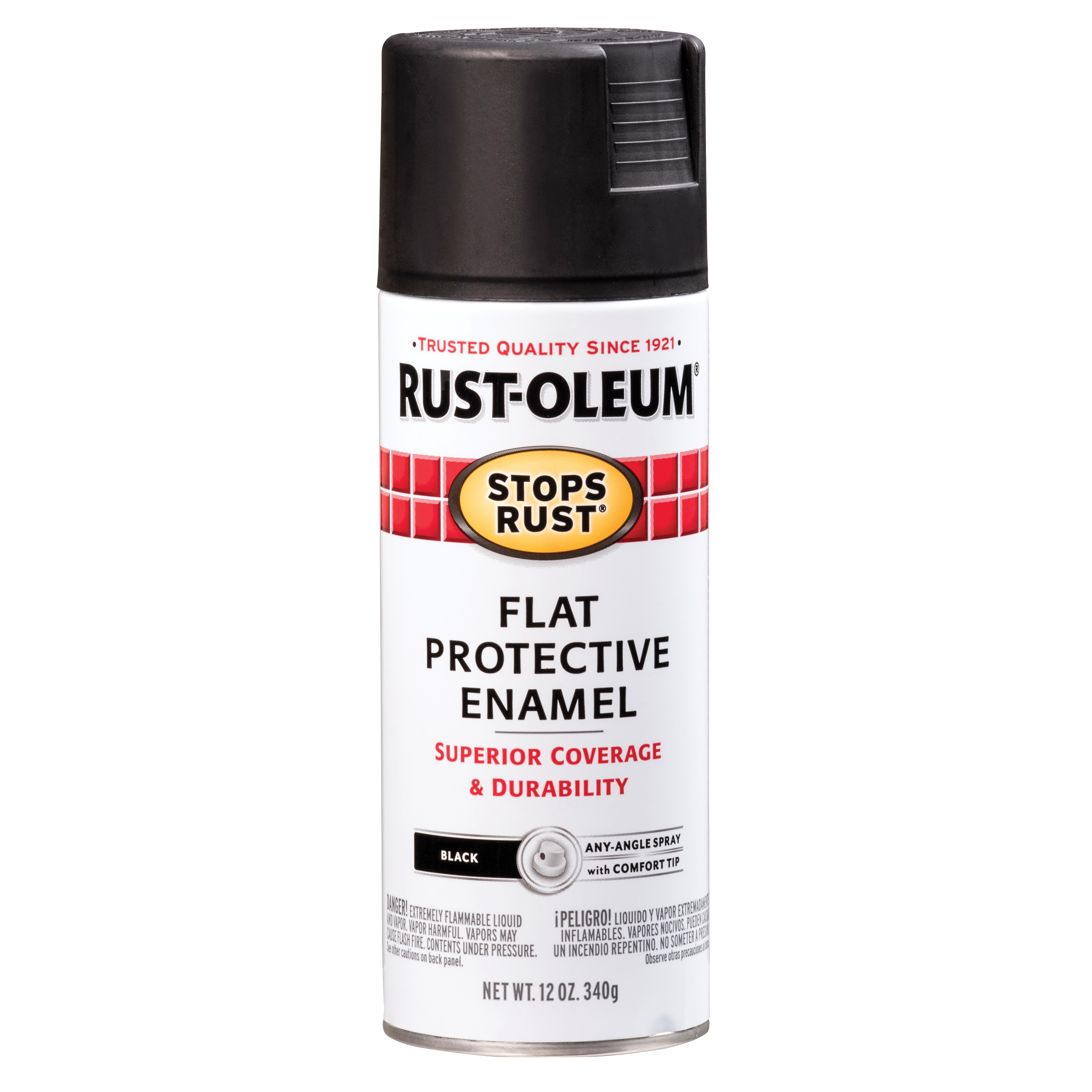 Rust-Oleum Matte Black Spray Paint For Metal, Car Trim & Plastic – OEM Flat Finish