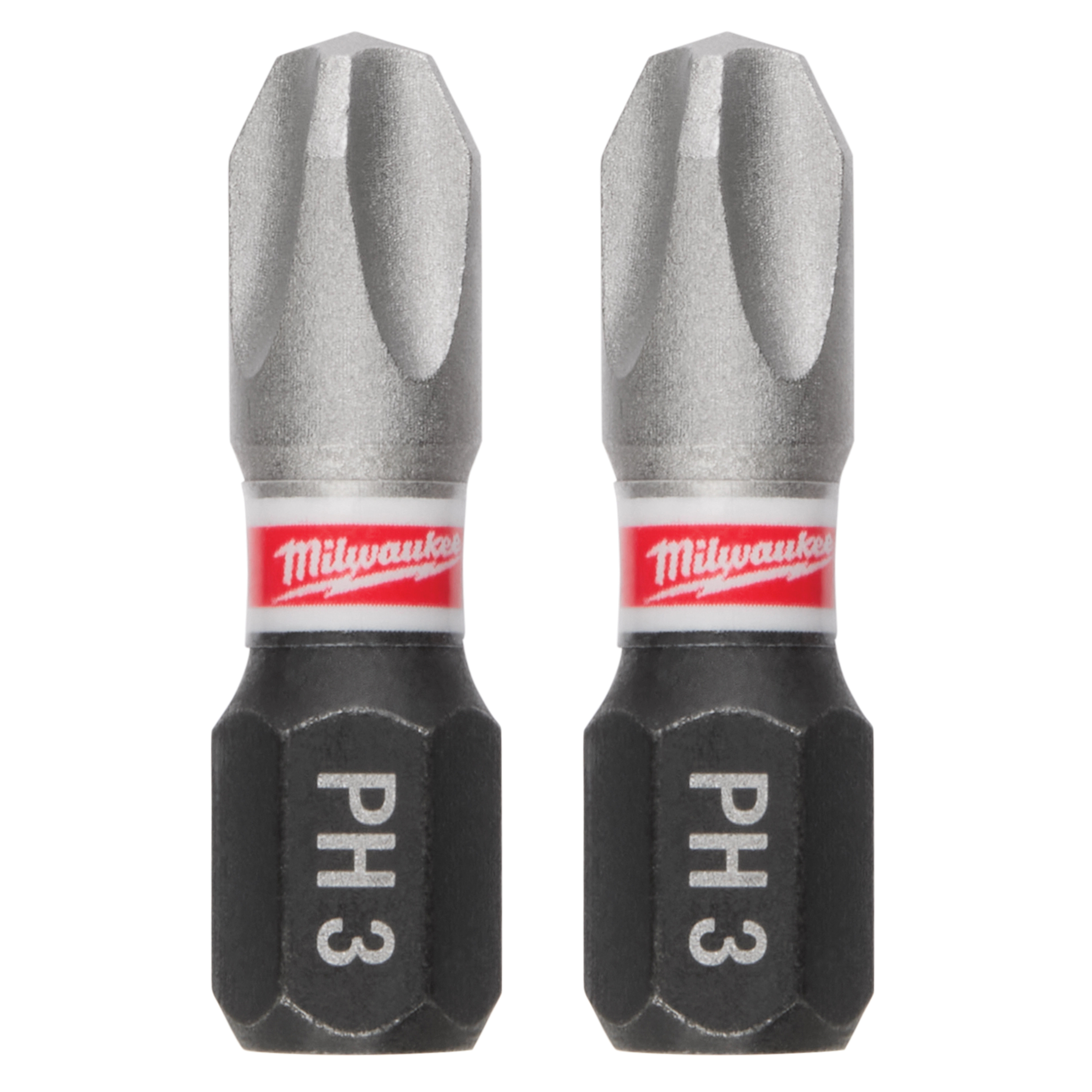 SHOCKWAVE 48-32-4413 Impact-Duty Screwdriver Insert Bit, #3 Drive, Phillips Drive, 1/4 in Shank, Hex Shank