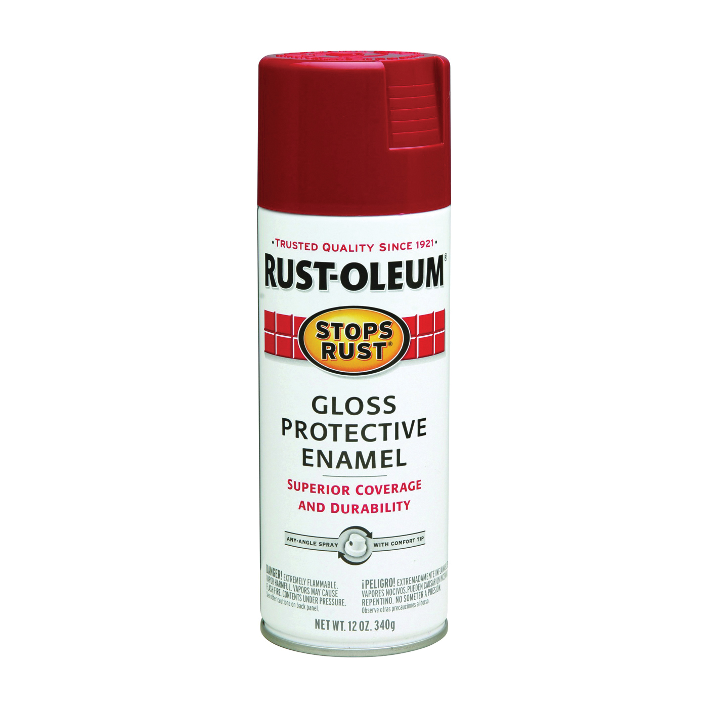 Rust-Oleum 7765830 Rust Preventative Spray Paint, Gloss, Regal Red, 12 oz, Can
