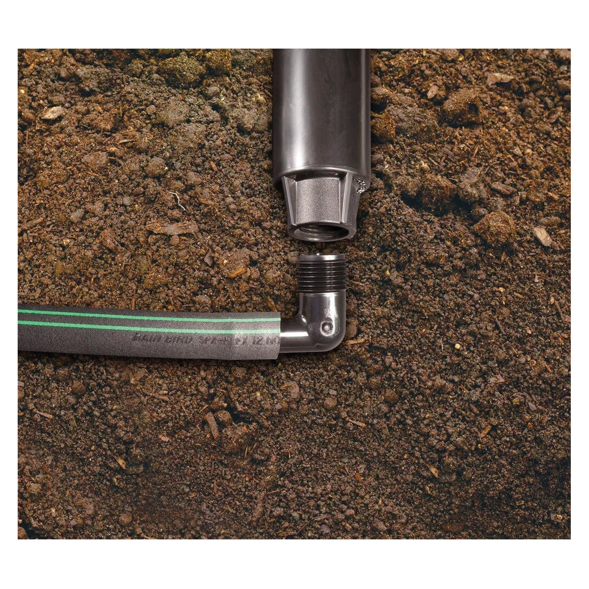 Rain Bird SWGP100 Swing Pipe, 1/2 in, 100 ft L, Barbed, Polyethylene, Black - 3