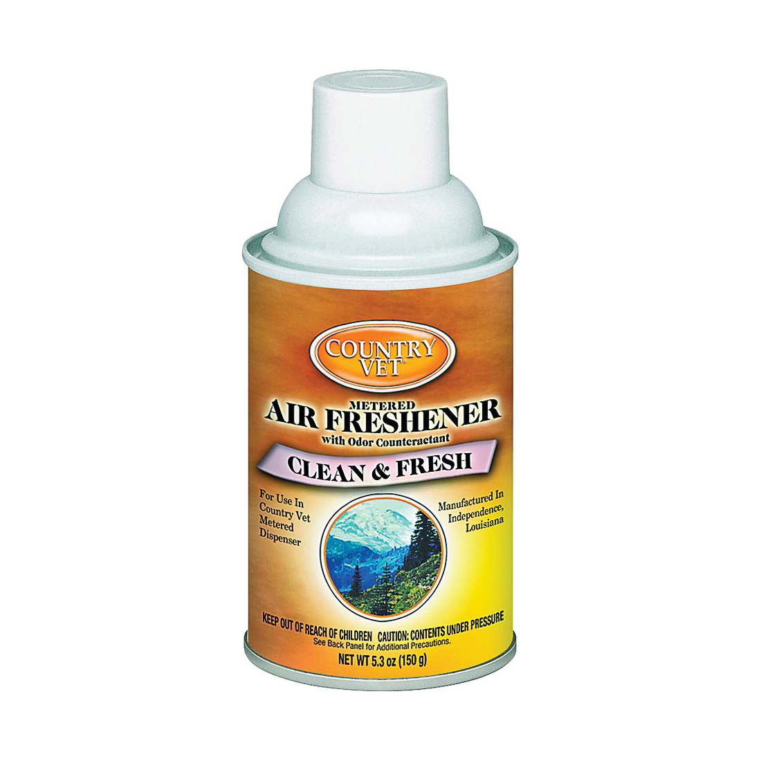 332502CVCA Air Freshener, 5.3 oz Can, Clean and Fresh, 30 -Day Freshness