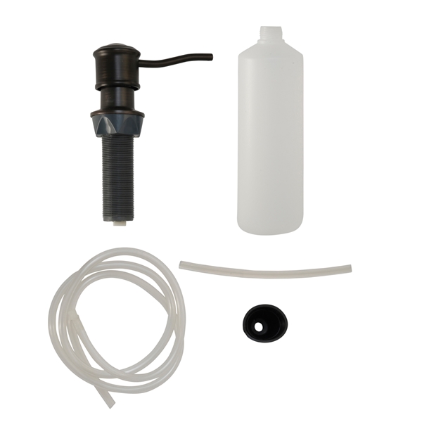 Danco 10042B Soap Dispenser with Nozzle, 12 oz Capacity, Metal/Plastic, Oil-Rubbed Bronze - 2