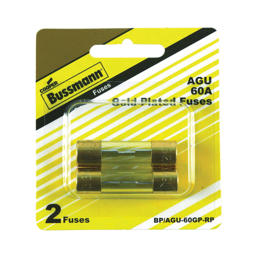 BP/AGU-60GP-RP Ferrule Fuse, Fast-Acting Fuse, AGU, 32 V, 60 A