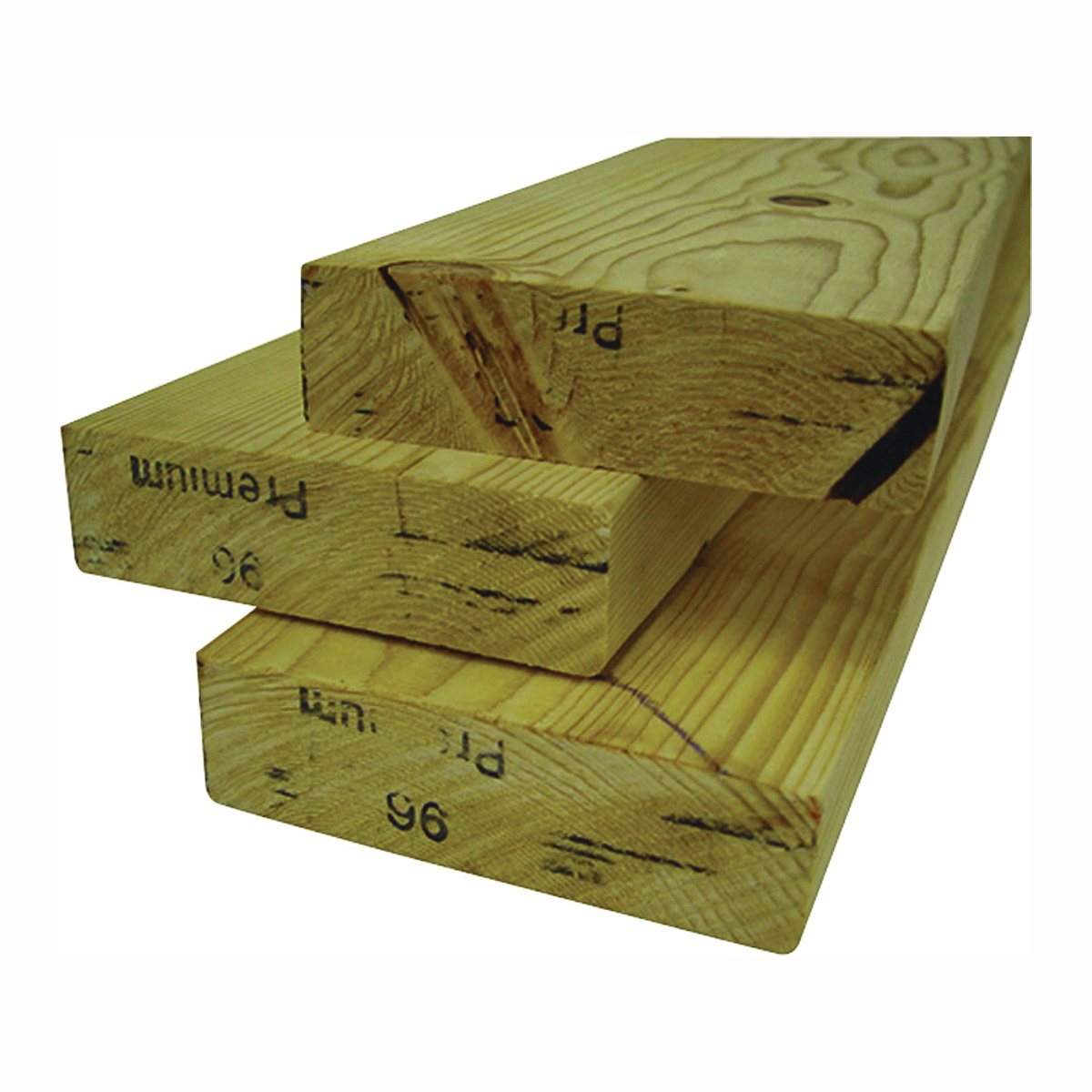 102X4-WS096C1 Stud, 8 in L, 4 in W, 2 in Thick, Wood