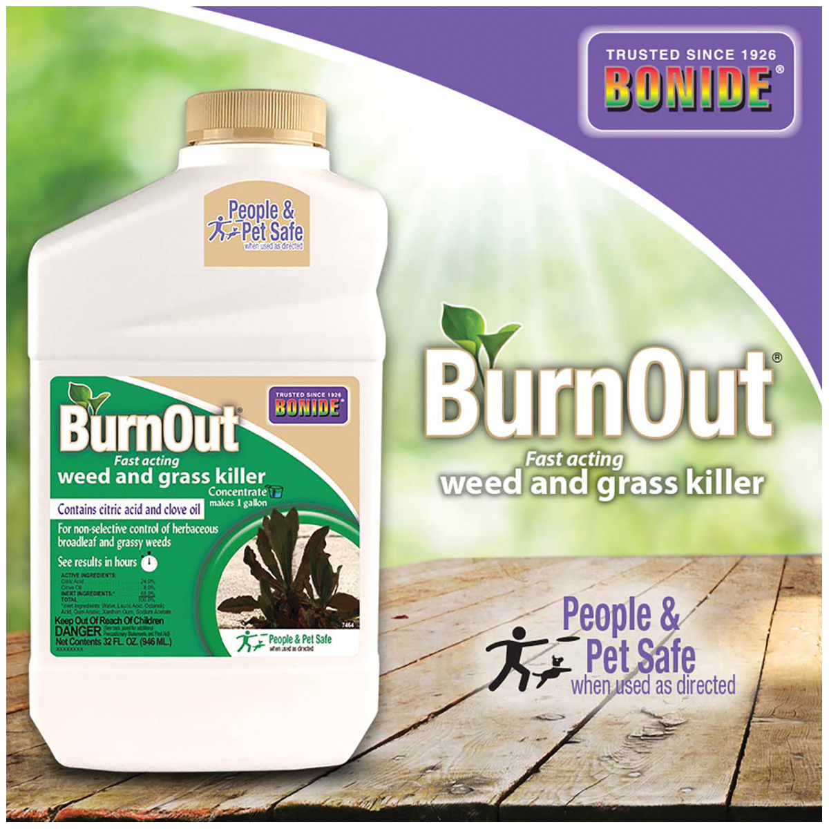 Bonide 7464 Weed and Grass Killer, Liquid, Light Yellow/White, 6 qt