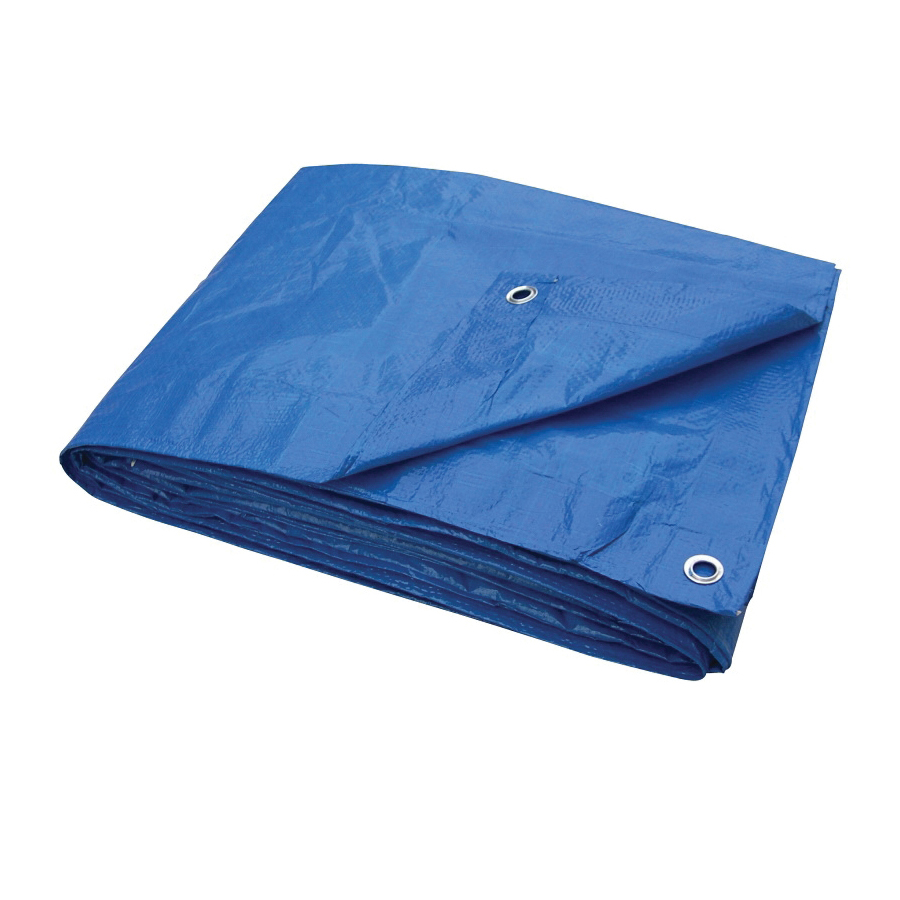 T3040BB70 Tarpaulin, 40 ft L, 30 ft W, 3.5 mil Thick, Polyethylene, Blue