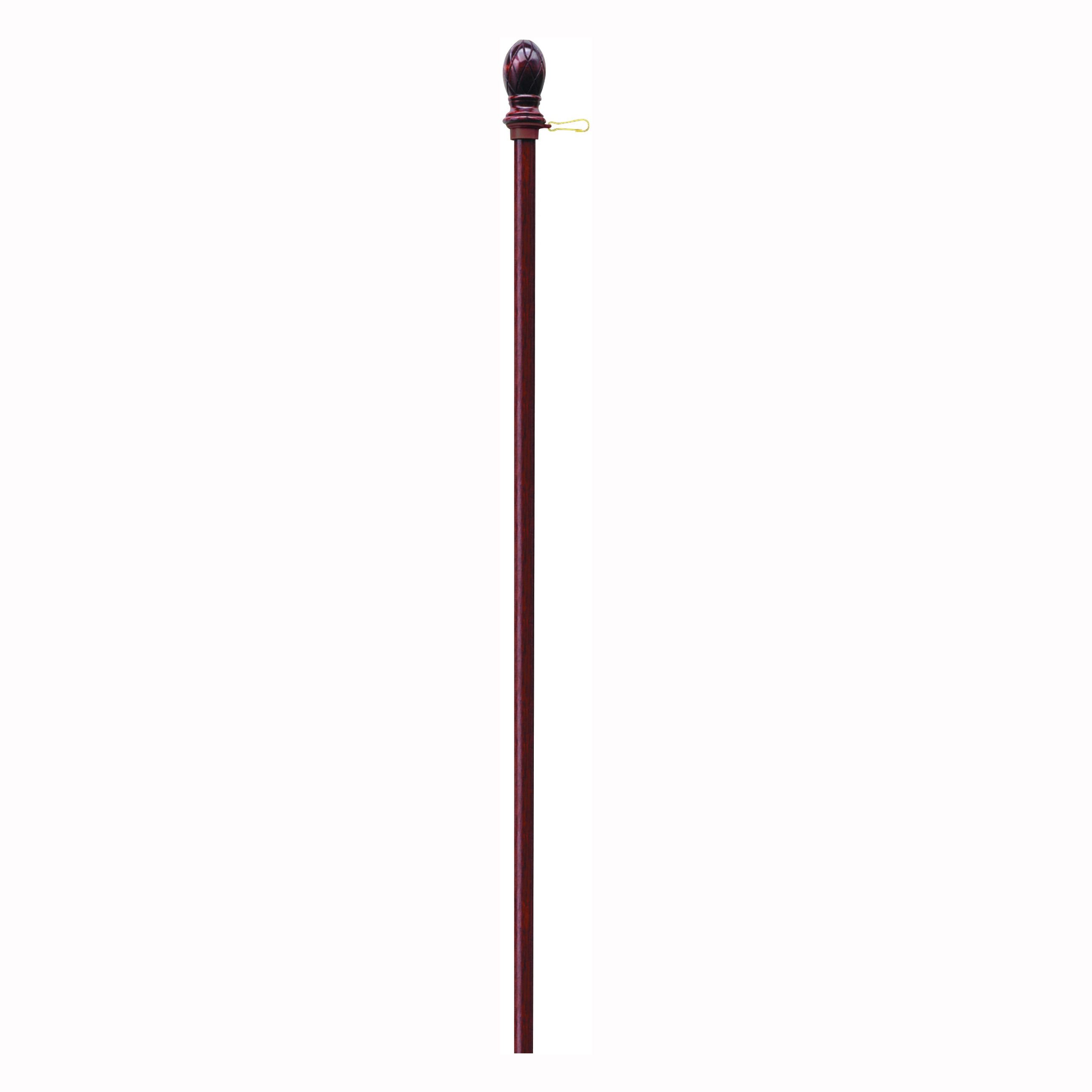 60705 Flag Pole, 1 in Dia, Wood, Blonde