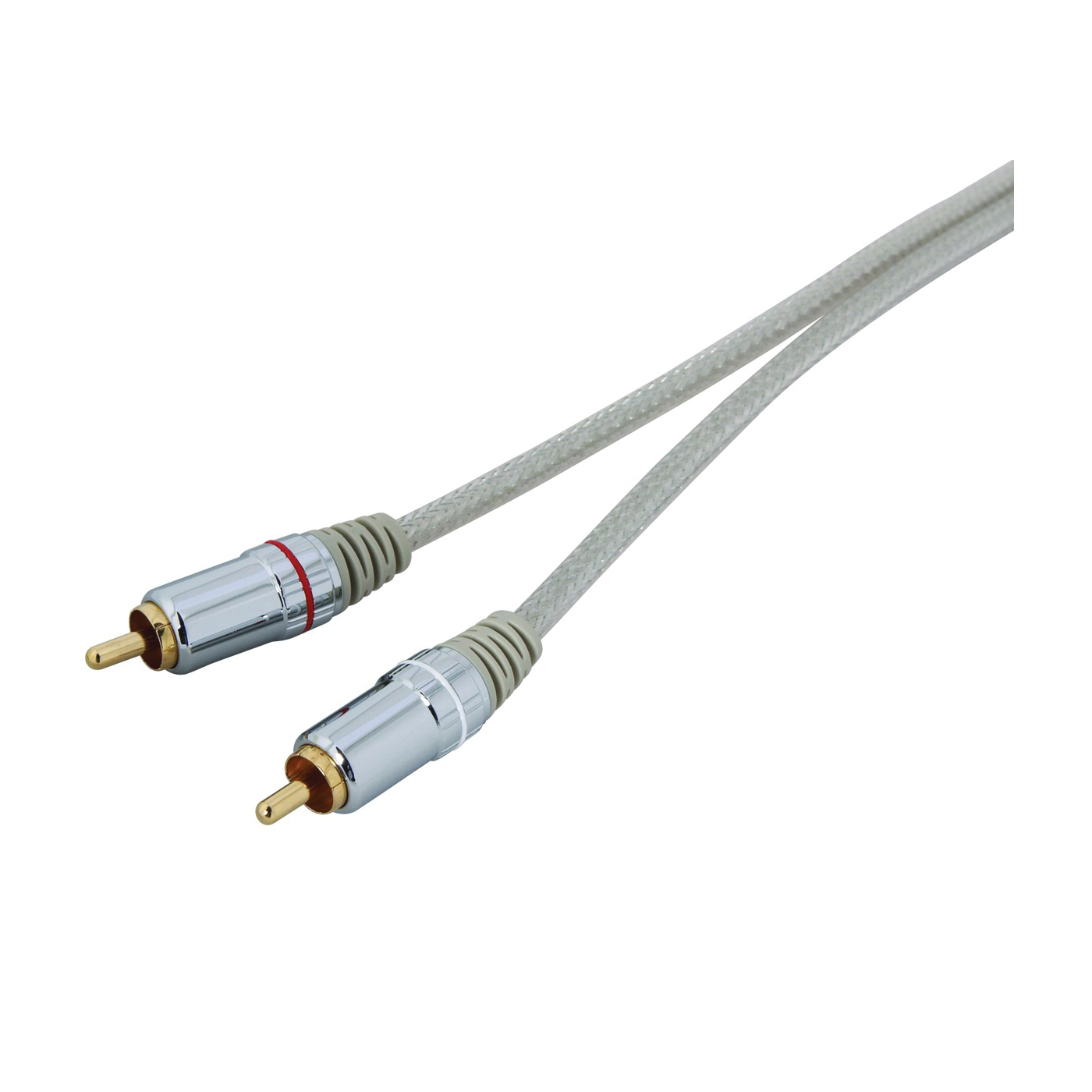 AC3006SB Stereo Cable, White Sheath, 6 ft L