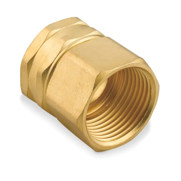 805574-1001 Hose Adapter, 1/2 x 3/4 in, FNPT x FNH, Brass, For: Garden Hose