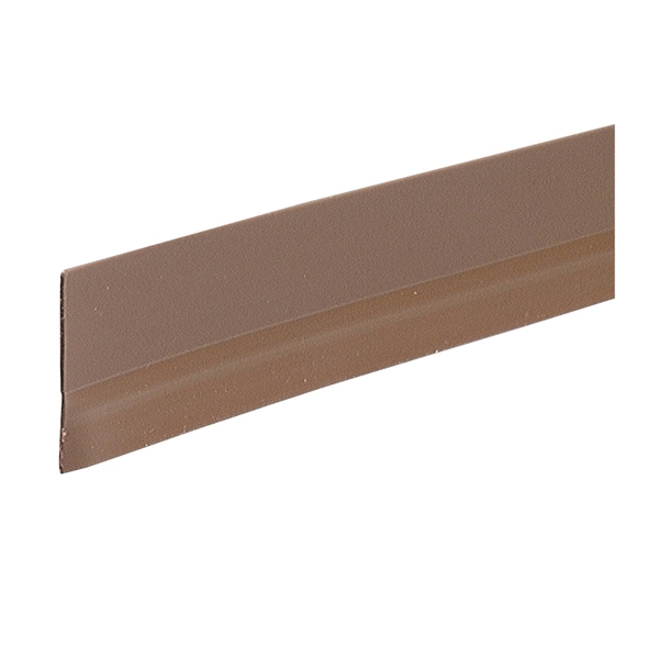 05603 Self-Adhesive Door Sweep, 36 in L, 1/8 in W, 1-1/2 in H, Vinyl, Brown