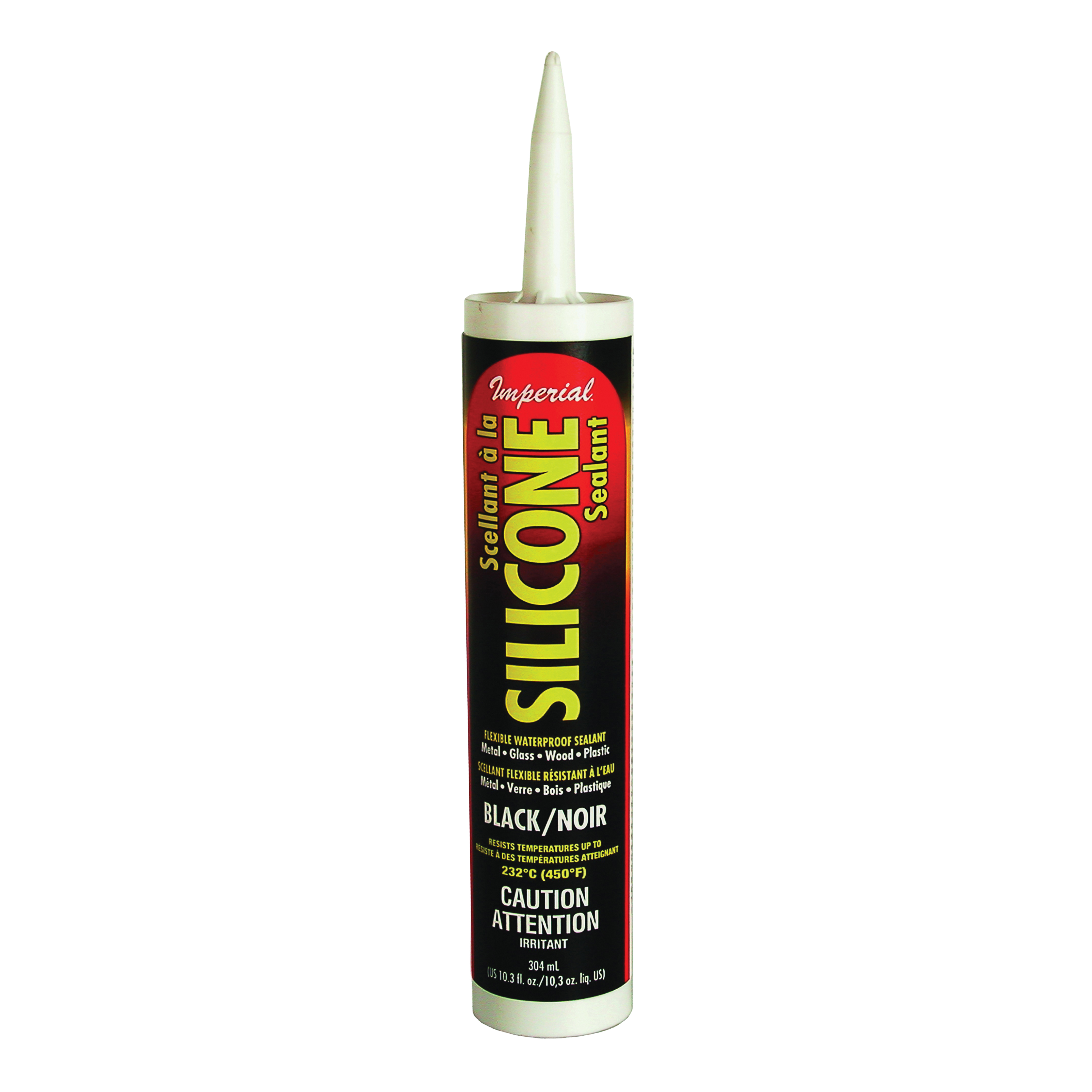 KK0202 Silicone Sealant, Paste, Black, 10.3 oz Cartridge