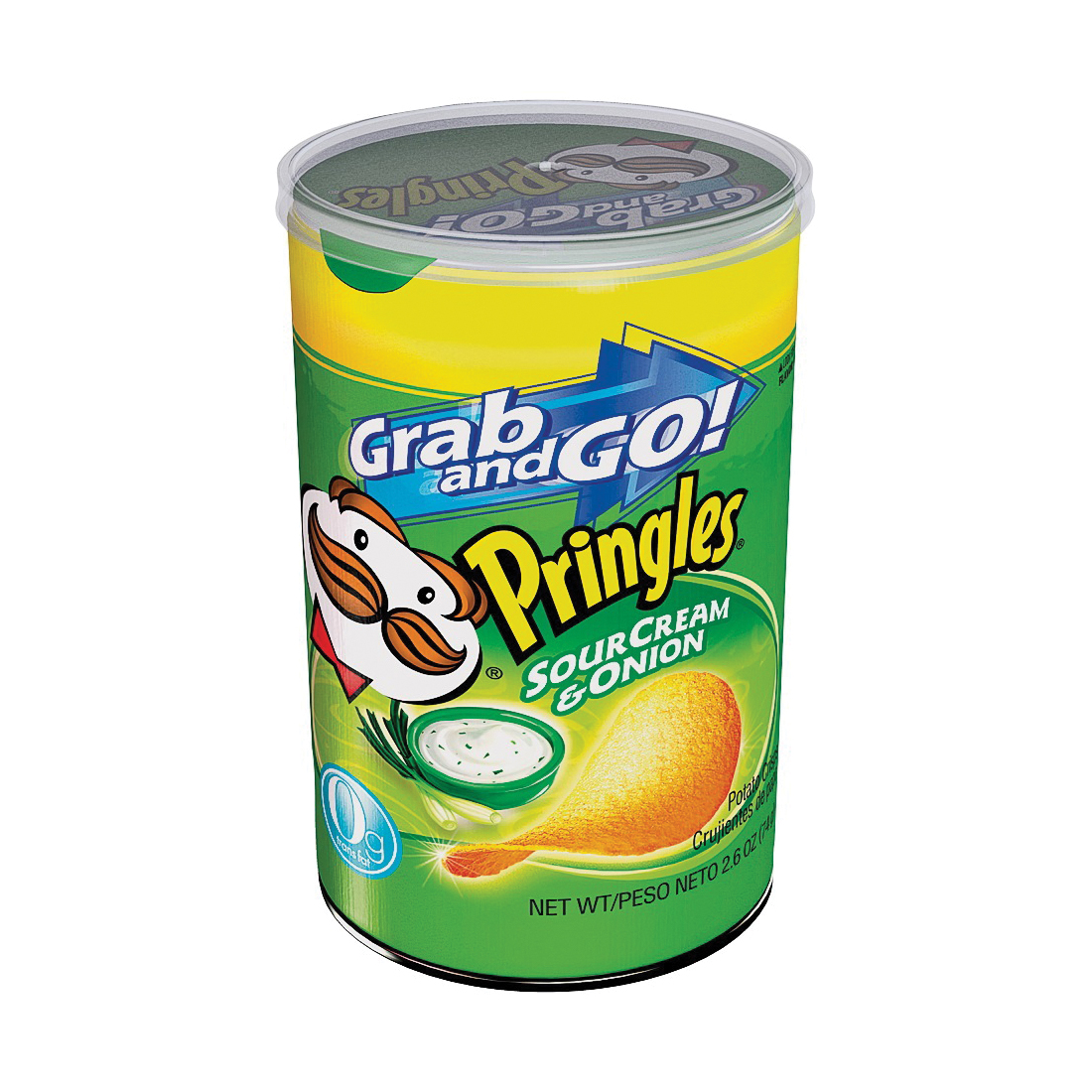 84560 Potato Chips, Onion, Sour Cream, 2.5 oz Can