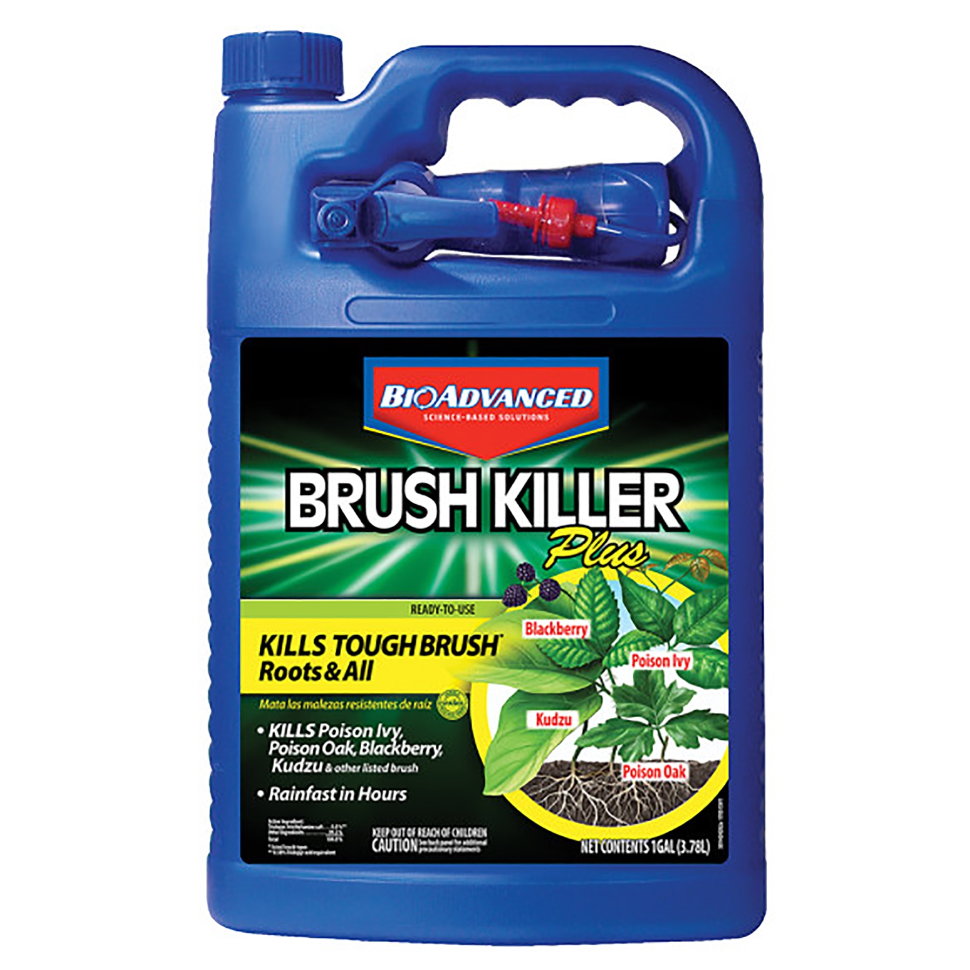 BioAdvanced 704655A Brush Killer, Liquid, Light Yellow, 1 gal Bottle - 1