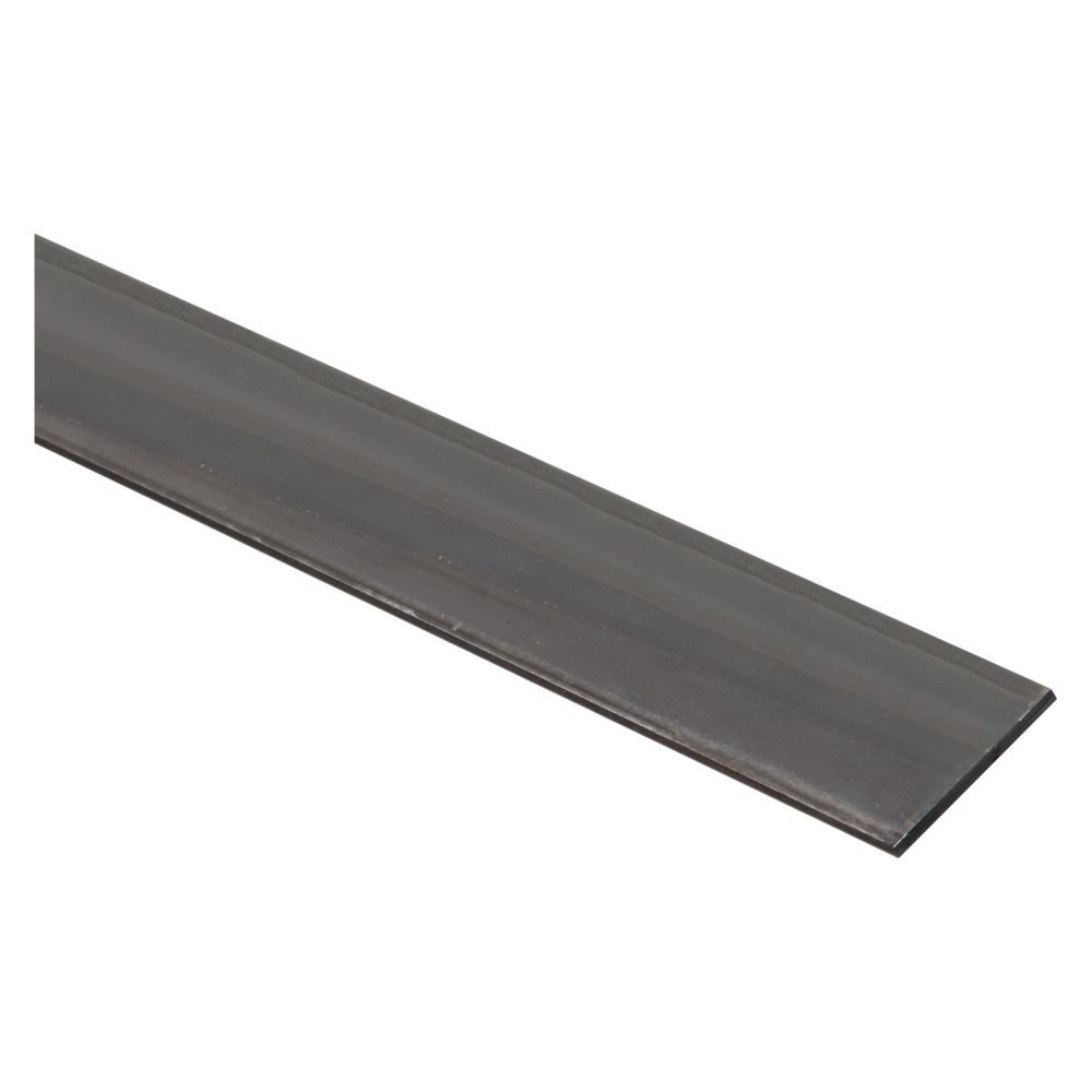4062BC Series N341-420 Solid Flat, 1-1/2 in W, 36 in L, 1/8 in Thick, Steel, Plain