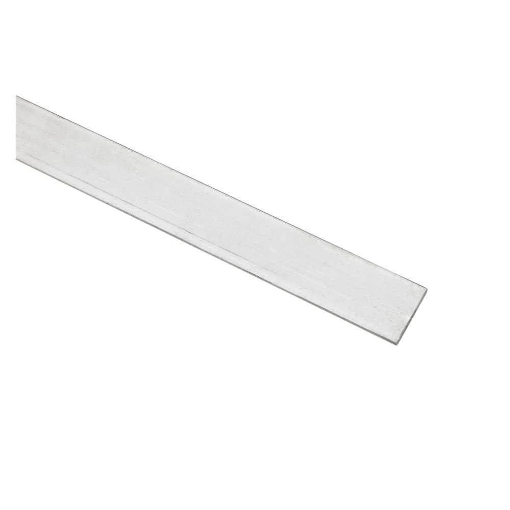 4200BC Series N247-064 Rectangular Bar, 1 in W, 48 in L, 1/8 in Thick, Aluminum, Mill