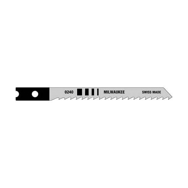48-42-0240 Saw Blade, 7/32 in W, 3-1/8 in L, 8 TPI, HSS Cutting Edge