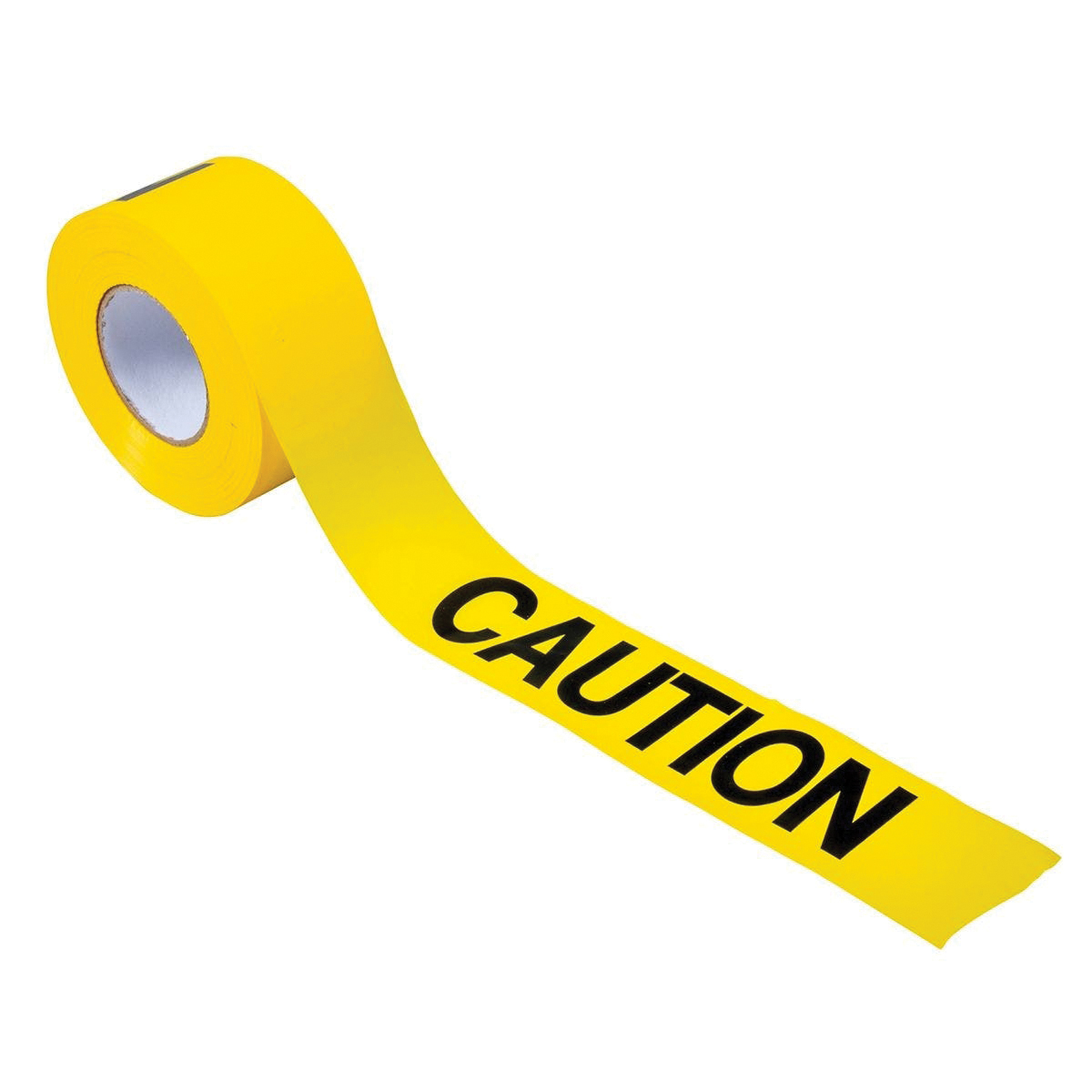 16000 Safety Barricade Tape, 1000 ft L, 3 in W, Black/Yellow, PVC