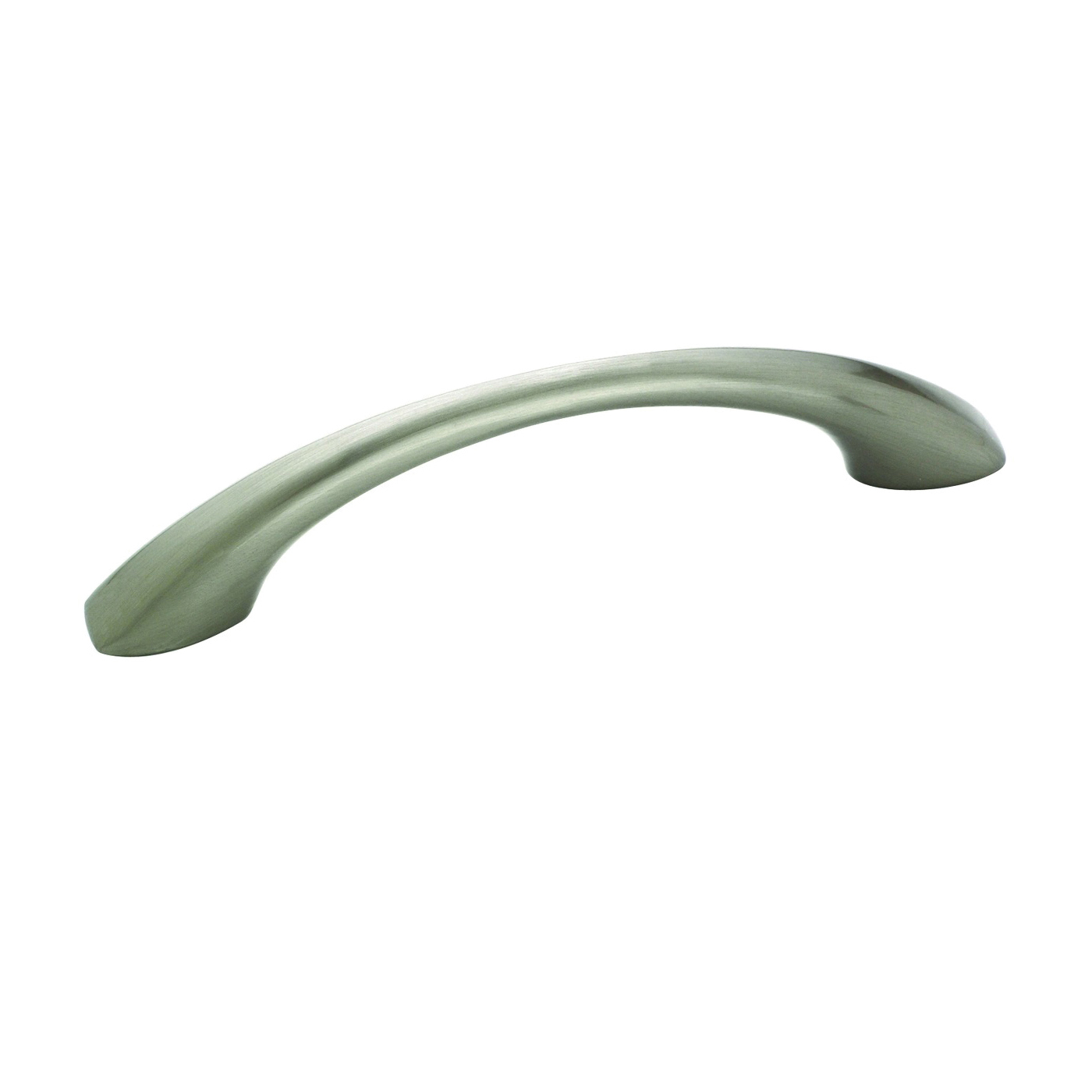 Allison Value Series BP53003G10 Cabinet Pull, 4-13/16 in L Handle, 1-1/16 in Projection, Zinc, Satin Nickel