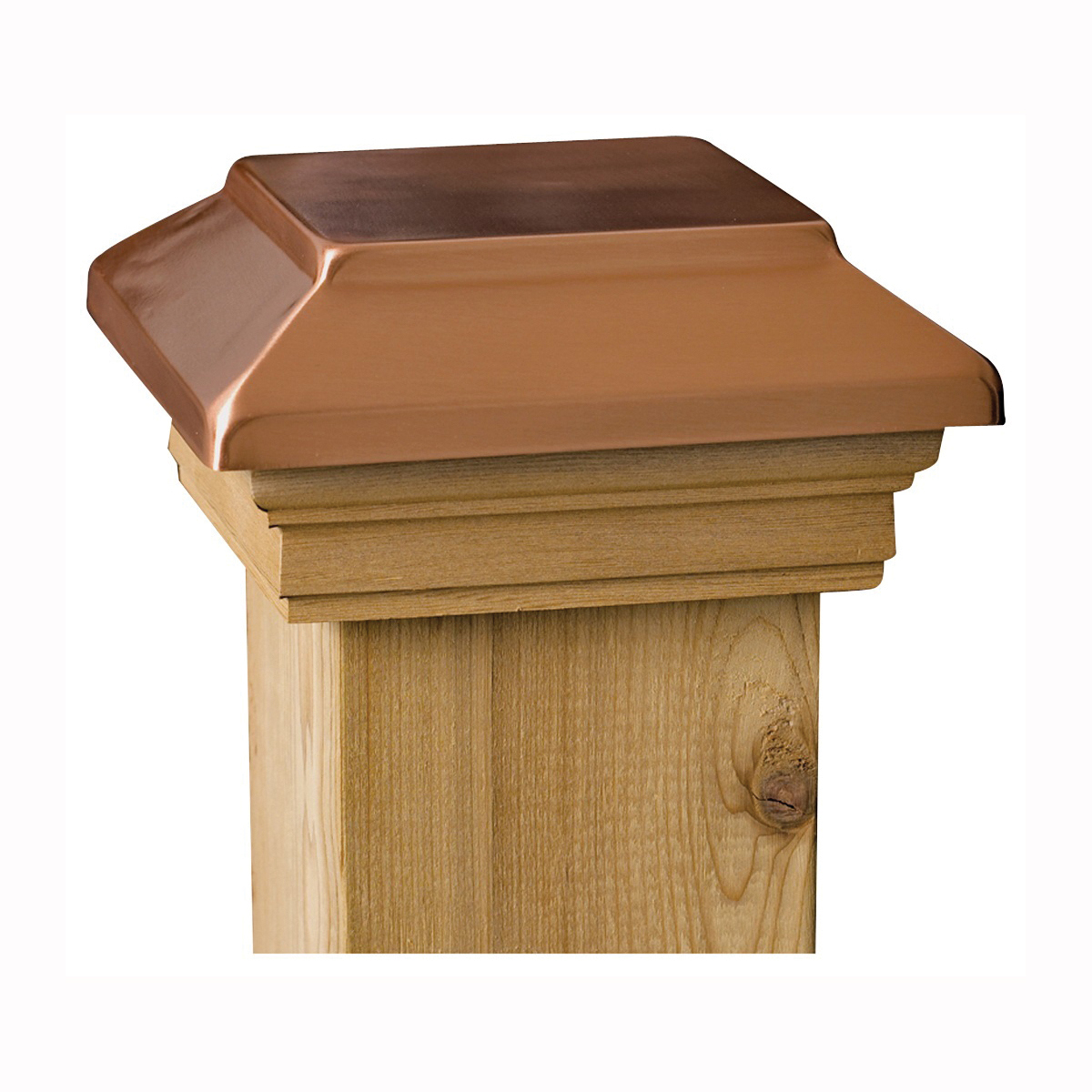 72302 Post Cap, 4 in L, 4 in W, Wood