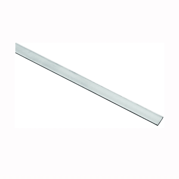 4201BC Series N247-163 Flat Bar, 1/2 in W, 72 in L, 1/16 in Thick, Aluminum, Mill