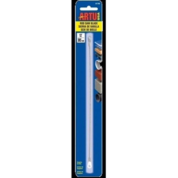 ARTU 01740 Rod Saw Blade, 1/10 in W, 12 in L, Tungsten Carbide Cutting Edge