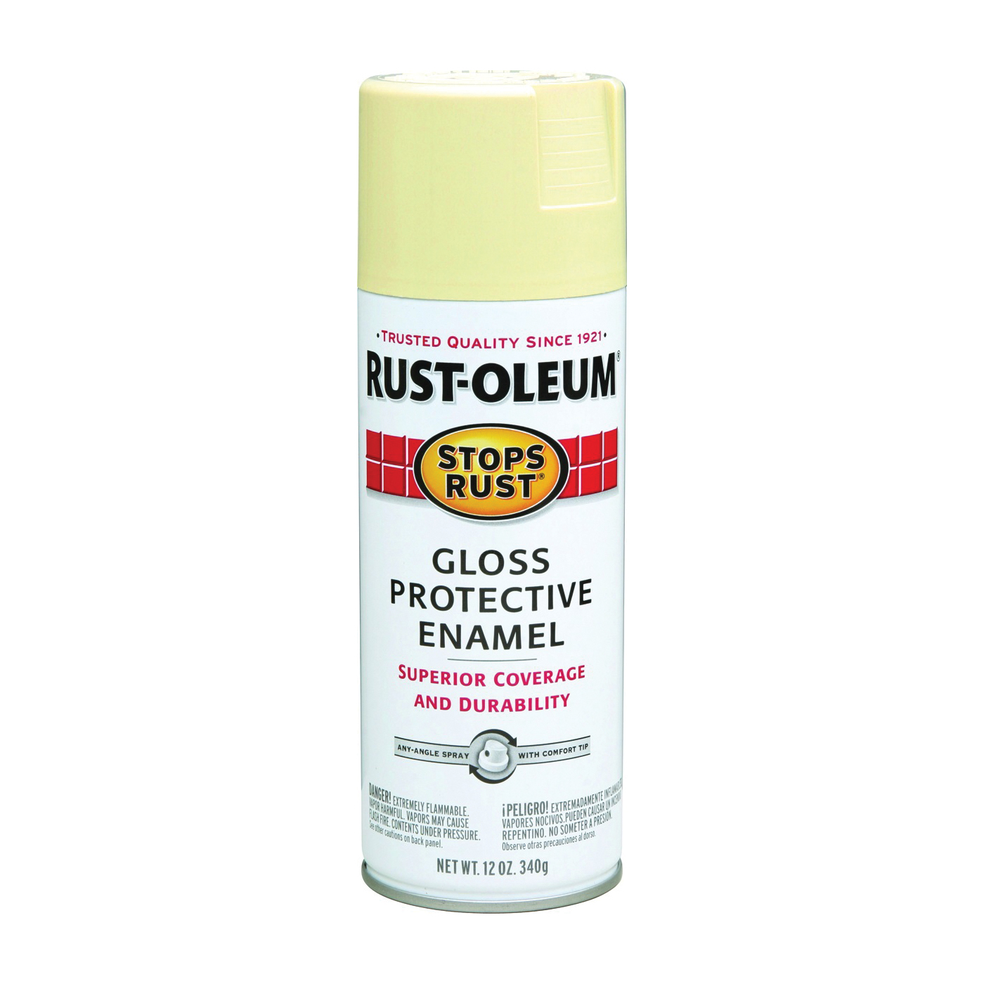7794830 Rust Preventative Spray Paint, Gloss, Antique White, 12 oz, Can