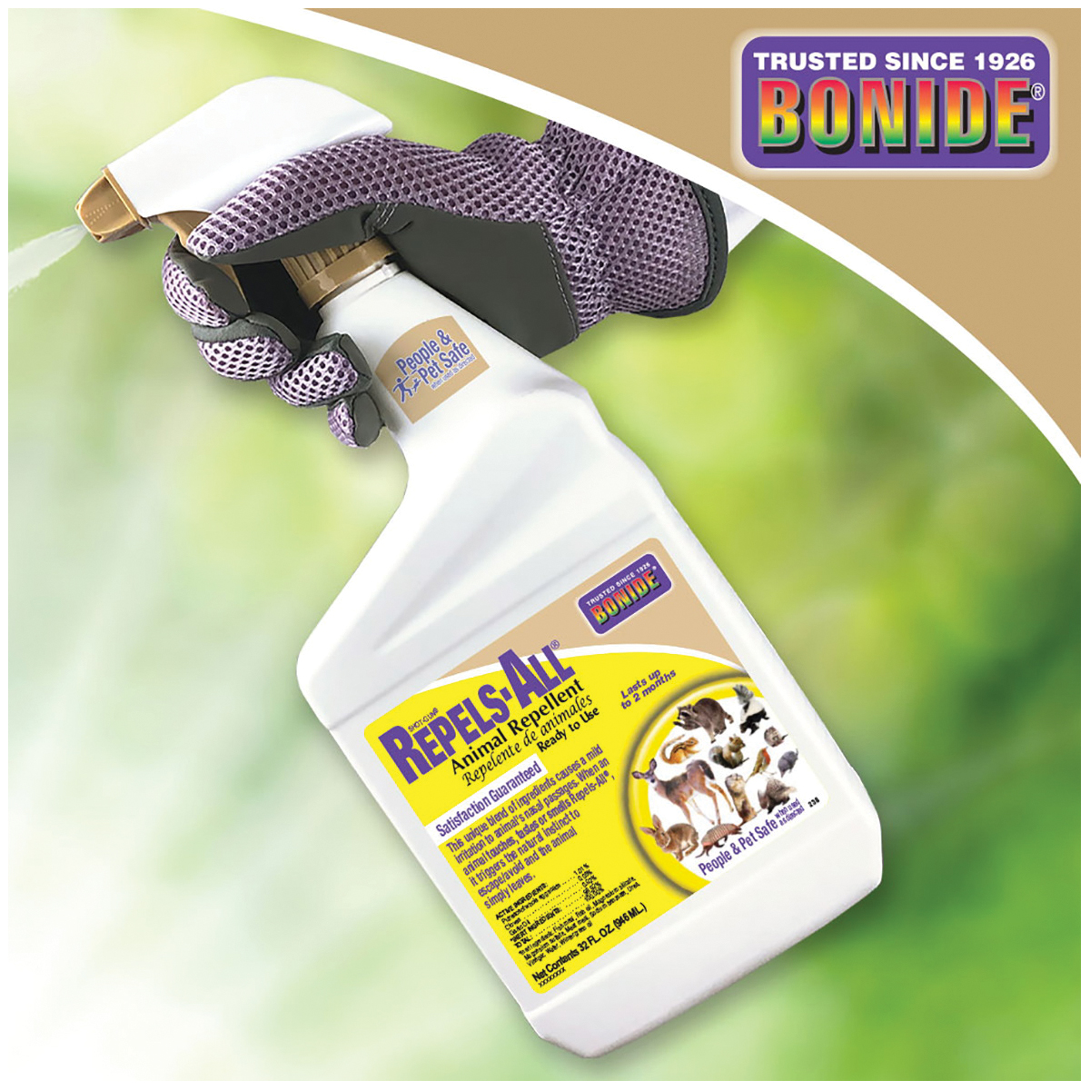Bonide Repels All 238 Animal Repellent Bottle, Ready-to-Use - 2