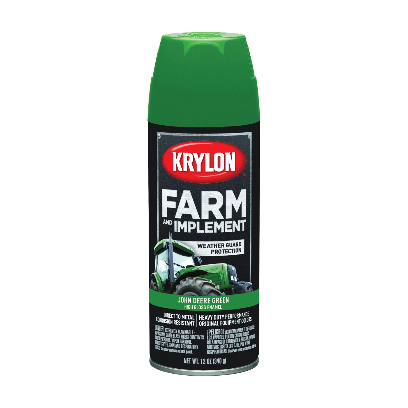 K01932000 Farm Equipment Spray, High-Gloss, Green, 12 oz, Can
