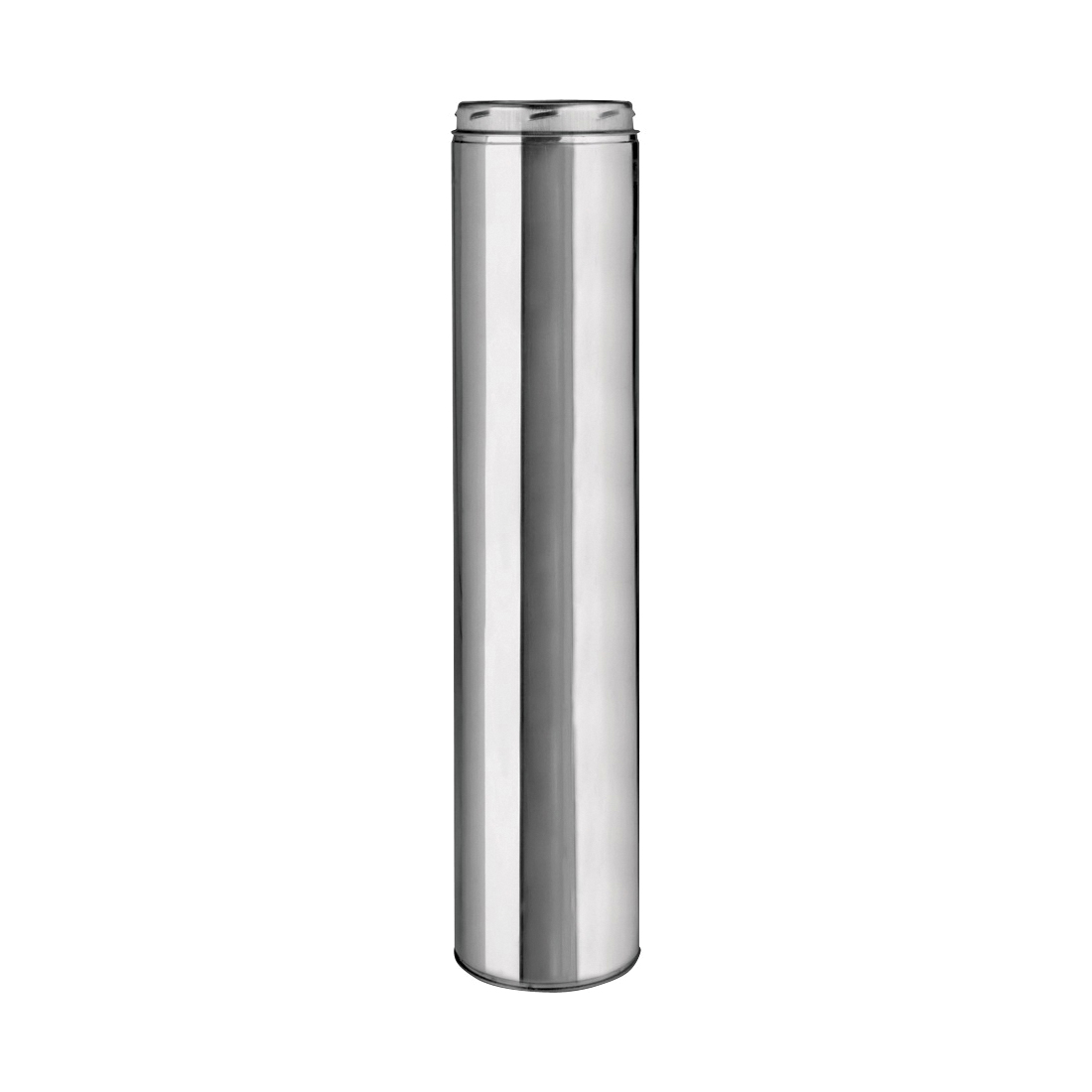 208036U Chimney Pipe, 8 in Dia, 36 in L, Stainless Steel
