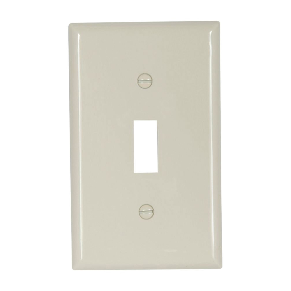 5134LA Switch Wallplate, 4-1/2 in L, 2-3/4 in W, 1 -Gang, Nylon, Light Almond, High-Gloss
