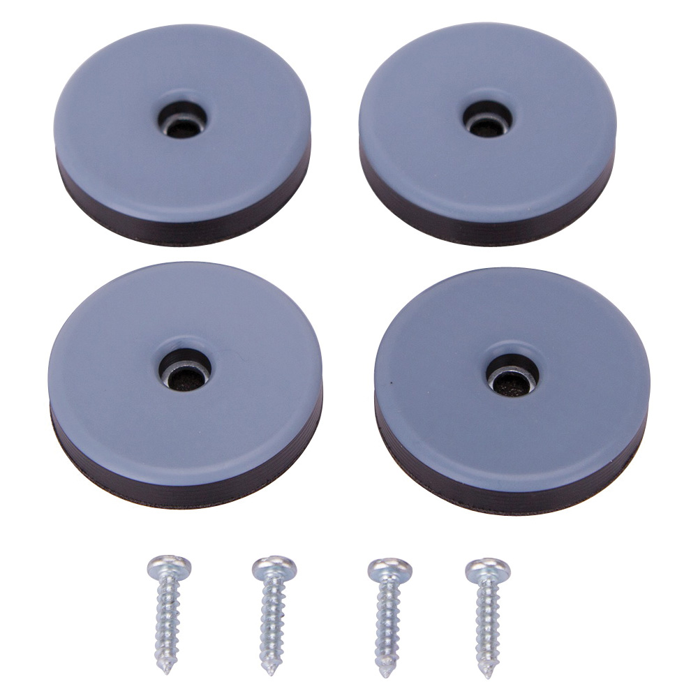 FE-S202-PS Furniture Glide, Plastic, Blue, Blue, 2 x 2 x 3/8 in Dimensions