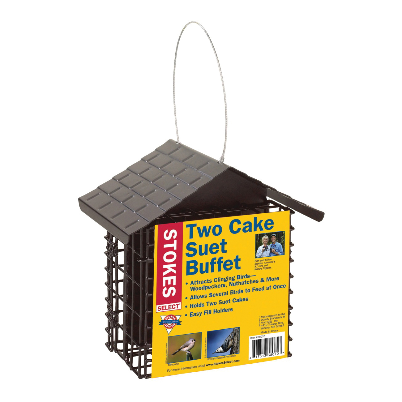 38070 Suet Buffet Bird Feeder, Metal/Steel, 7 in H