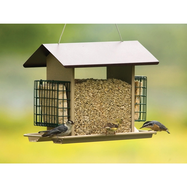 Stokes Select 38111 Large Bird Hopper Feeder, 8 lb, Metal/Plexiglas, 10.9 in H - 1