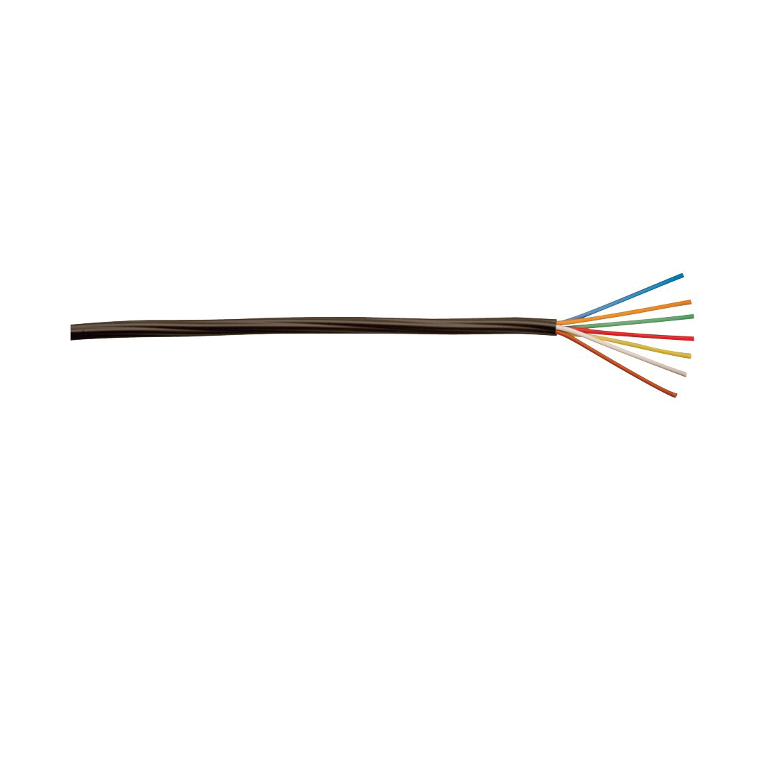 553076607 Thermostat Wire, 18 AWG Wire, 7-Conductor, Copper Conductor, Polypropylene Insulation, PVC Sheath, 150 V