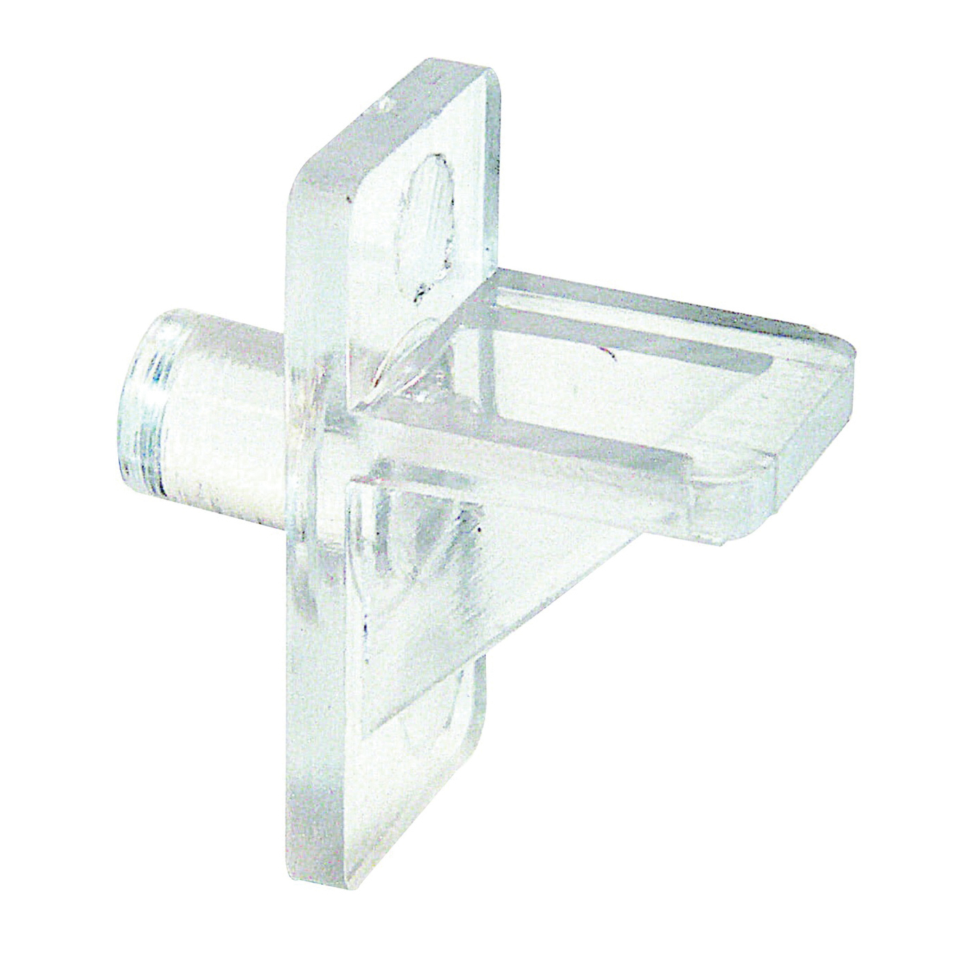 U 10136 Shelf Support Peg, 5 lb, Plastic, Clear, Wall