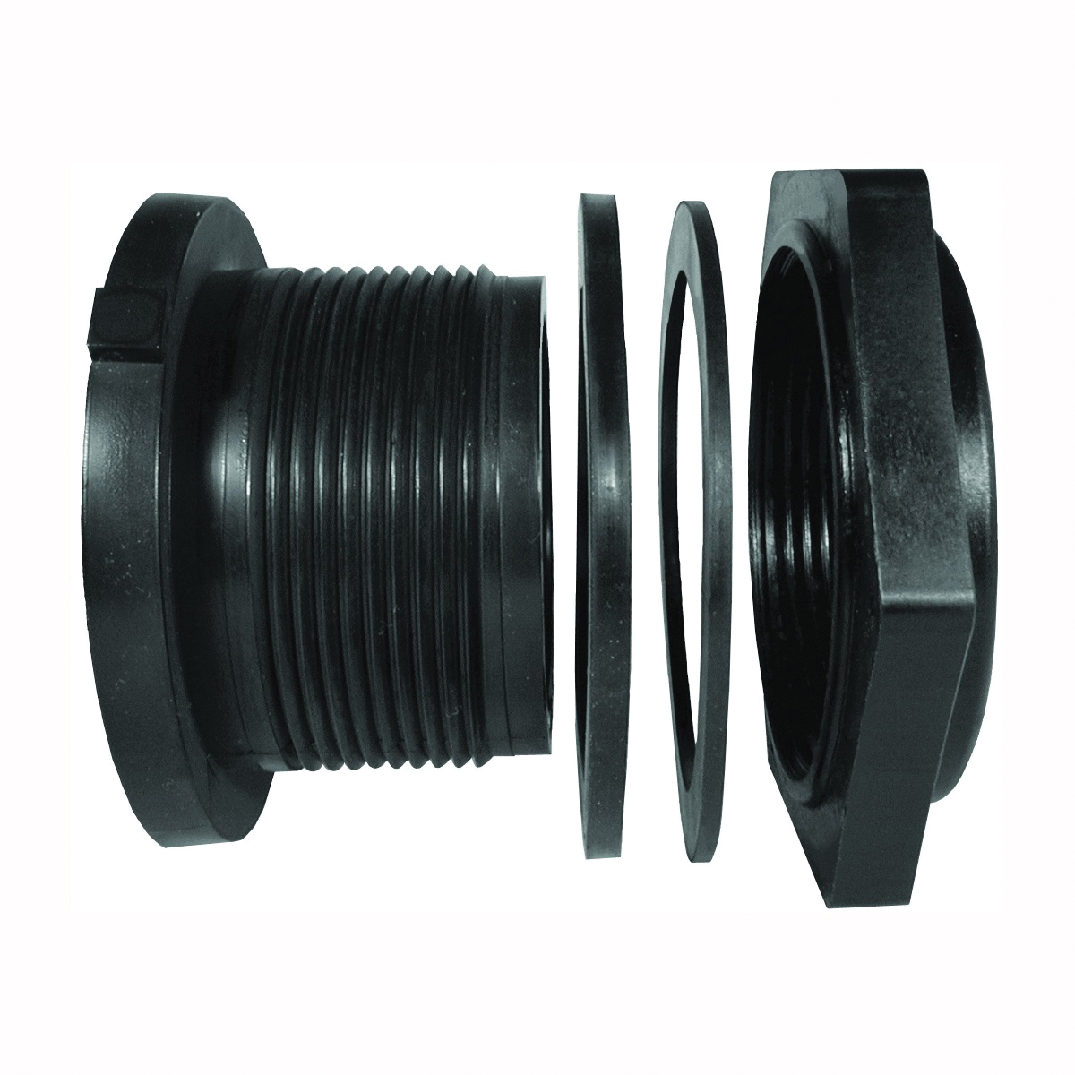 TF200P-E Tank Fitting, 2 in, FPT, Polypropylene