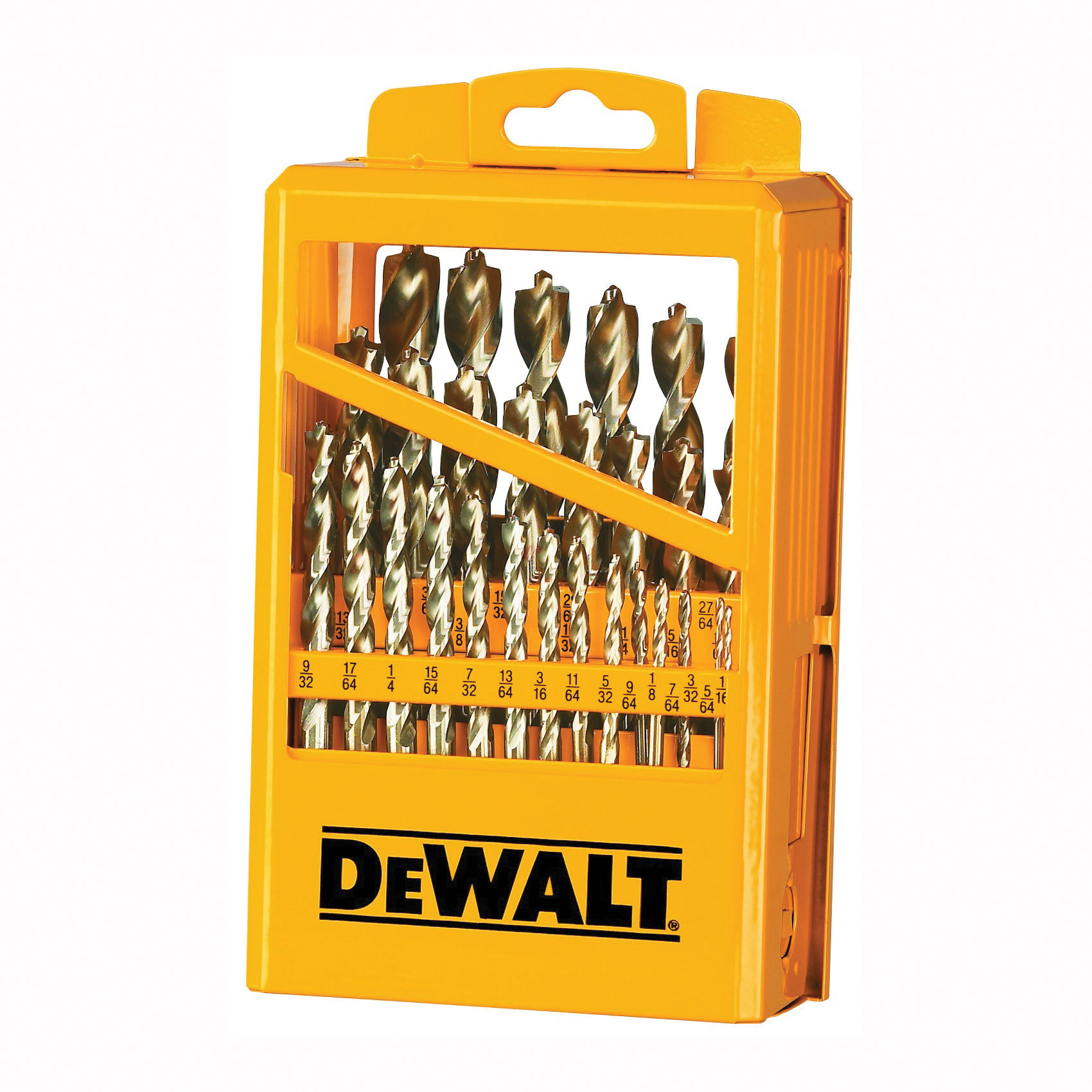 DW1969 Drill Bit Set, High-Performance, 29-Piece, Steel, Ferrous Oxide