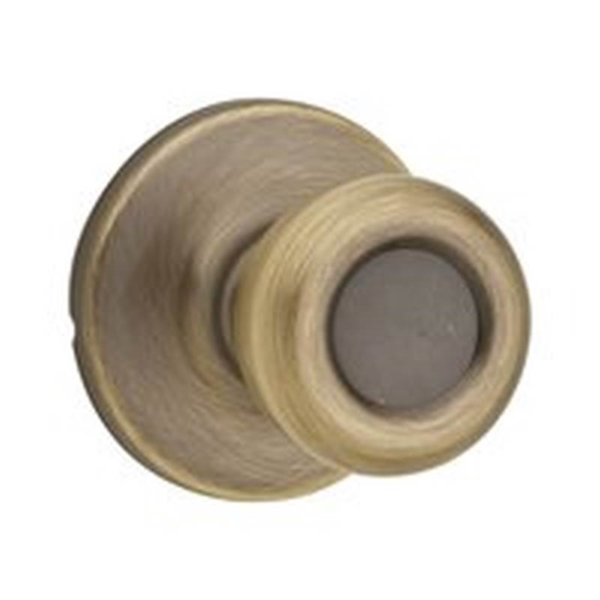 200T 5RCLRCSBX Passage Knob, Metal, Antique Brass, 2-3/8 to 2-3/4 in Backset, 1-3/8 to 1-3/4 in Thick Door