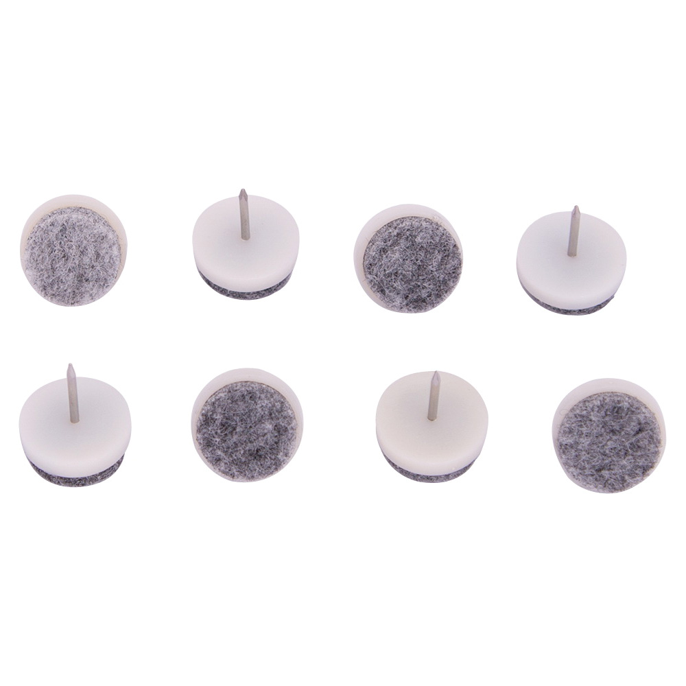 FE-50320-PS Furniture Glide, Plastic, Gray/White, Gray/White, 3/4 x 3/4 x 15/16 in Dimensions