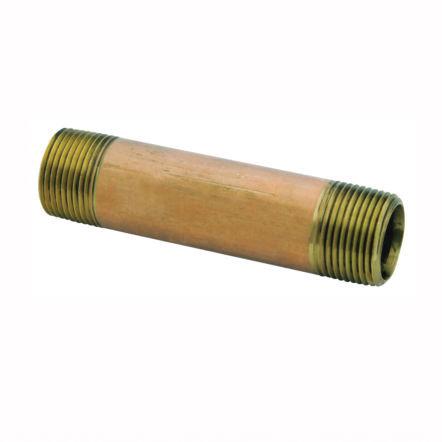 38300-0460 Pipe Nipple, 1/4 in, NPT, Brass, 870 psi Pressure, 6 in L