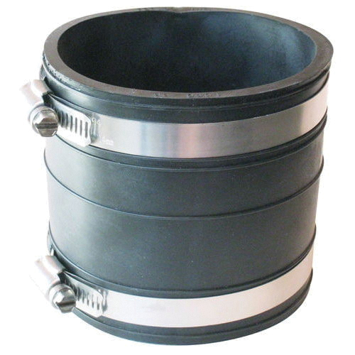 P1060-33 Flexible Coupling, 3 in, 3.97 in L, Socket, Rubber/Stainless Steel, Black, SCH 40 Schedule, 4.3 psi Pressure