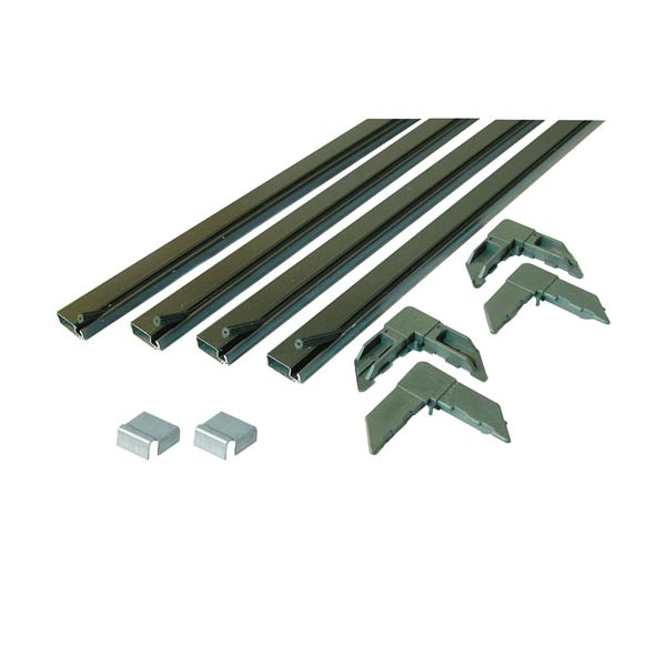 PL 7808 Screen Frame Kit, 5 ft L x 3/4 in W x 5/16 in H Dimensions, Aluminum, Bronze, 10-Piece