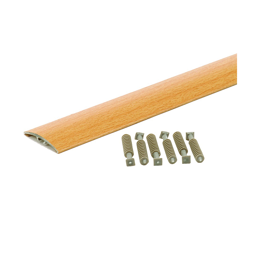 46145 Multi-Floor Transition, 72 in L, 1-1/2 in W, Aluminum, Oak