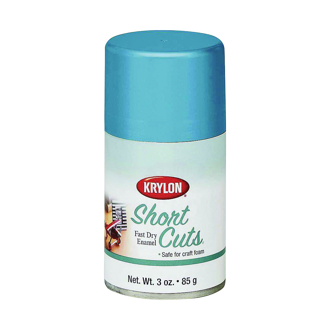 Krylon KSCS070 Craft Spray Paint, High-Gloss, Cotton Candy Blue, 3 oz Can